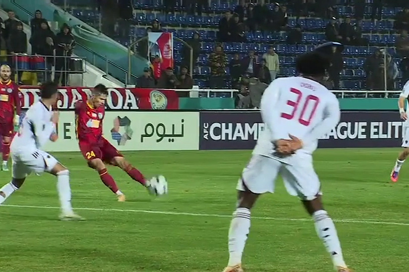 گل اول نسف قارشی به الوحده امارات (سرداربک باخروموف)