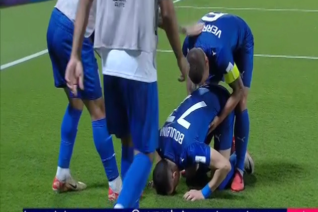 گل سوم الدحیل به شباب الاهلی (بنجامین بوریگارد)