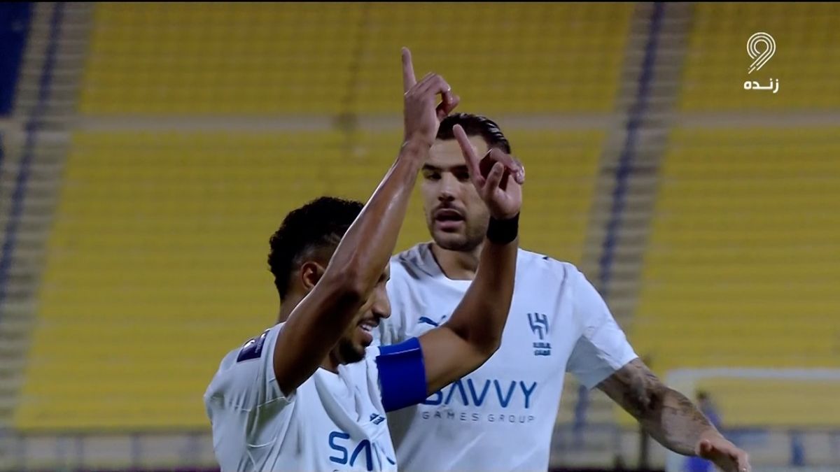 گل اول الهلال به الغرافه (سالم الدوساری)