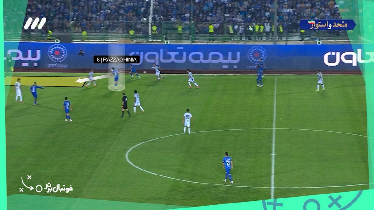 آنالیز عملکرد عالی رزاقی‌نیا در قلب خط هافبک استقلال