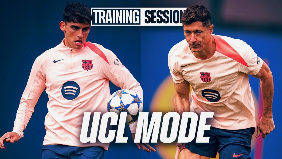 تمرینات آماده سازی بازیکنان بارسلونا