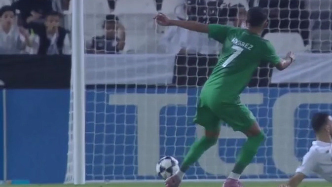 گل اول الاهلی عربستان به السد (ریاض محرز)