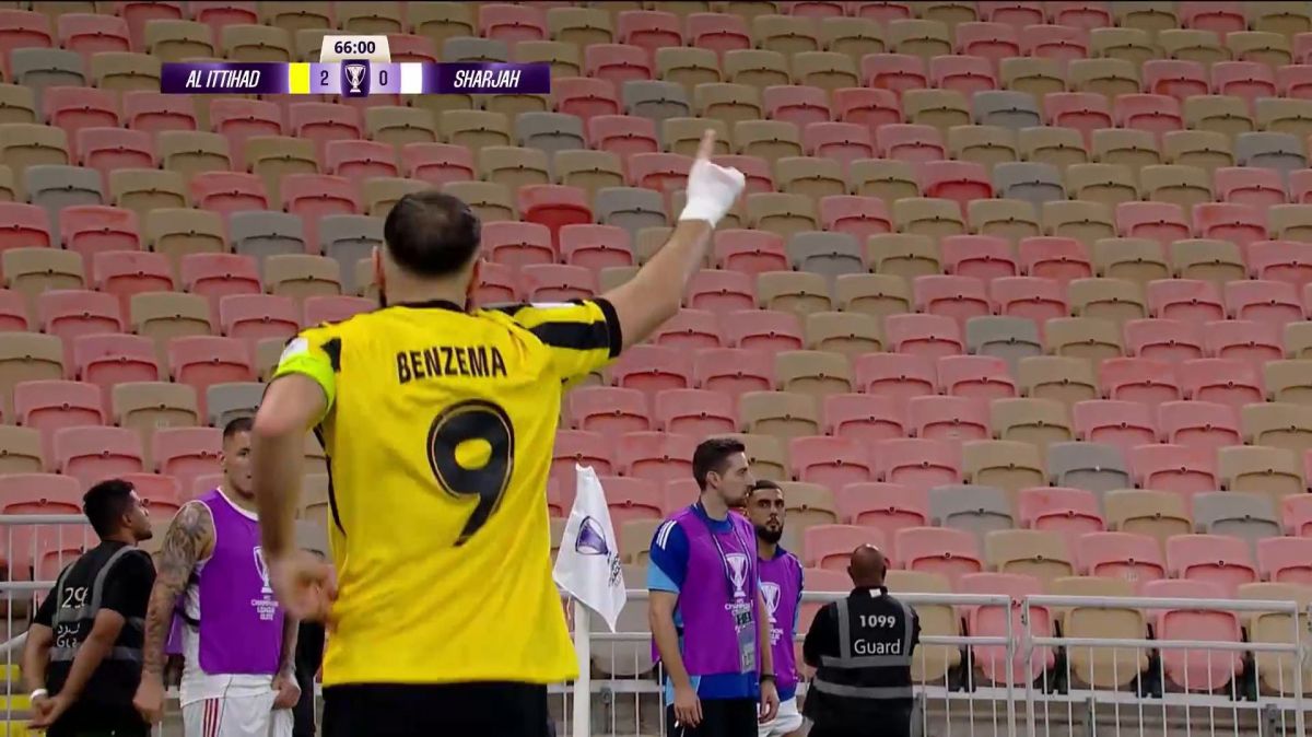 گل دوم الاتحاد به الشارجه (کریم بنزما)