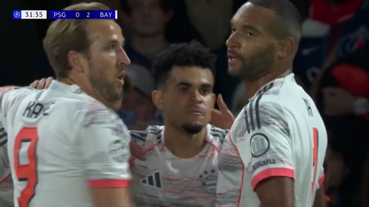 گل دوم بایرن مونیخ به پاری سن ژرمن (دبل لوئیز دیاز)