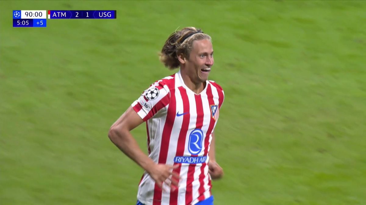 گل سوم اتلتیکو مادرید به سن ژیلواز (مارکوس یورنته در دقیقه 96)