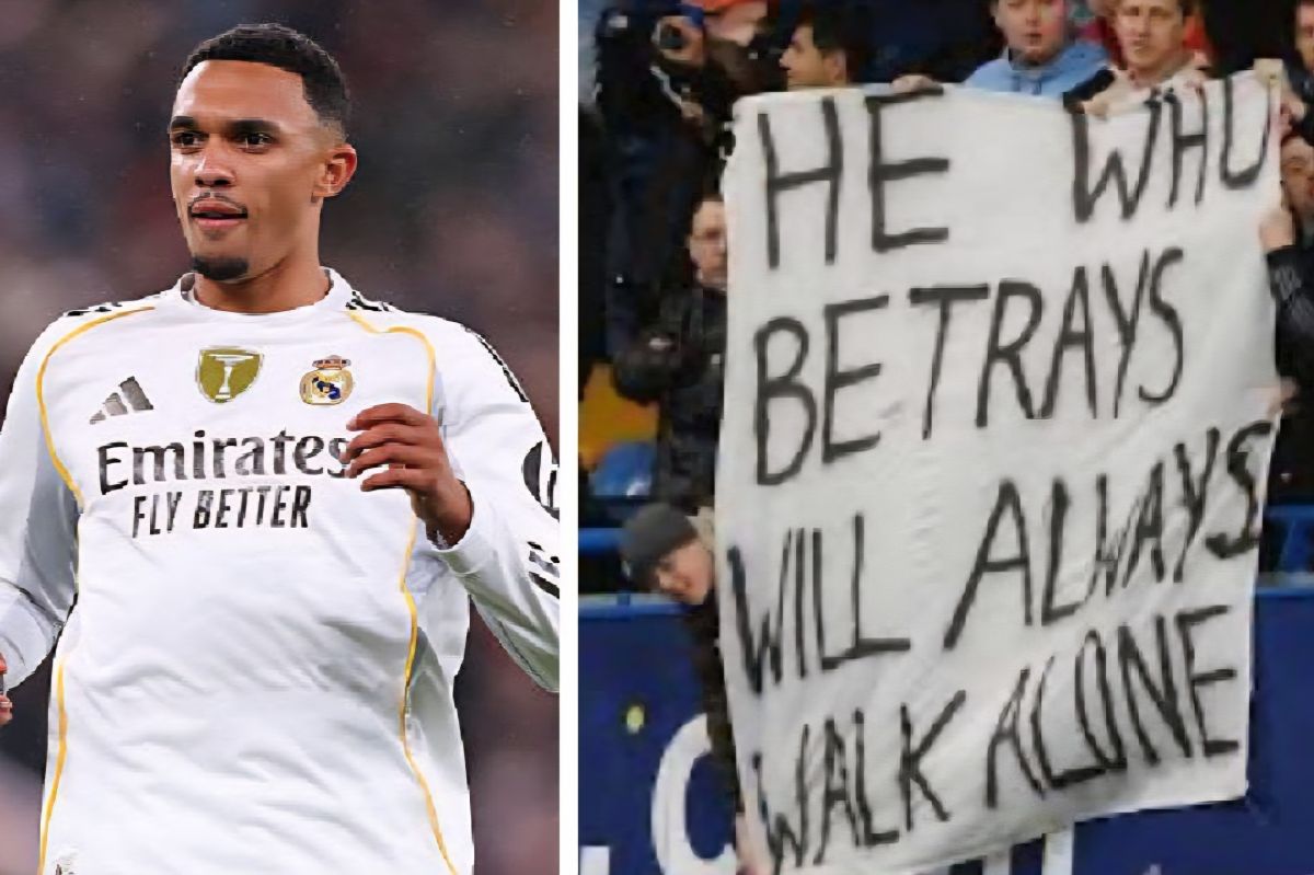 بنر جنجالی هواداران لیورپول خطاب به آرنولد