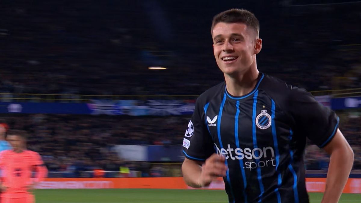 گل اول کلوب بروژ به بارسلونا (کارلوس بورخس)