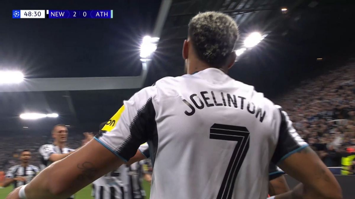 گل دوم نیوکاسل به اتلتیک بیلبائو (جوئلینتون)