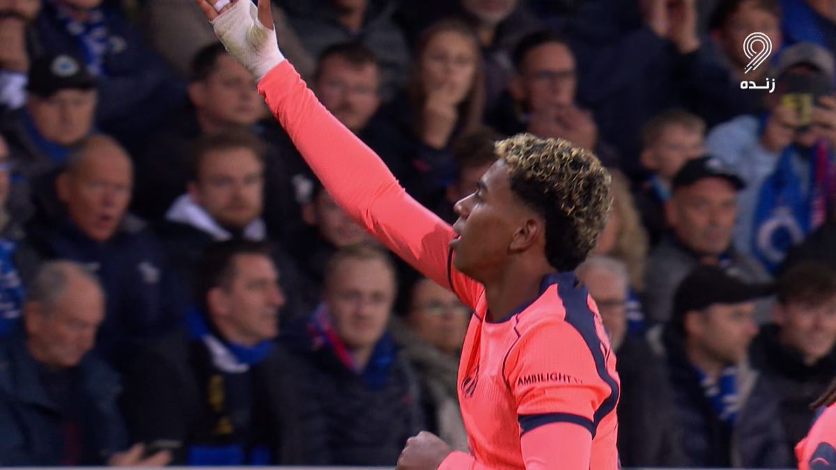 گل دوم بارسلونا به کلوب بروژ (لامین یامال)