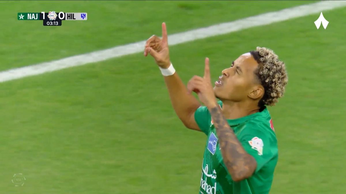 گل اول النجمه به الهلال (لازارو)