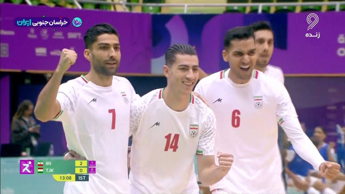 گل سوم تیم ملی فوتسال ایران به تاجیکستان (کریمی)