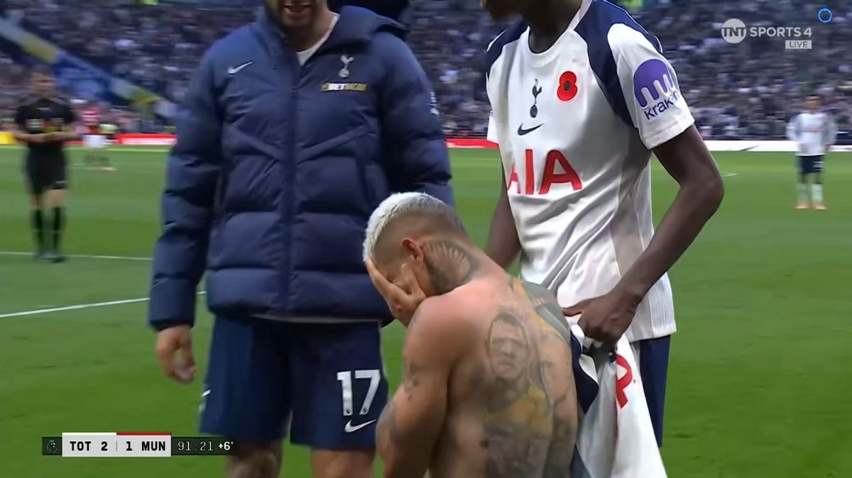 گل دوم تاتنهام به منچستریونایتد (ریچارلیسون در دقیقه 91)