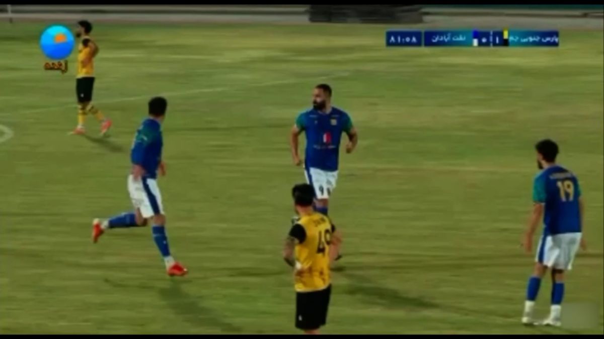 گل اول صنعت نفت آبادان به پارس جنوبی جم (رضا علیاری)