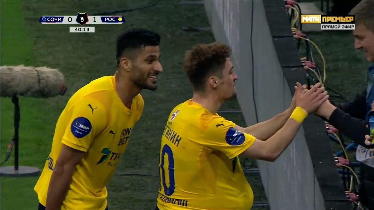 گل اول روستوف به سوچی (پاس گل محمد محبی)