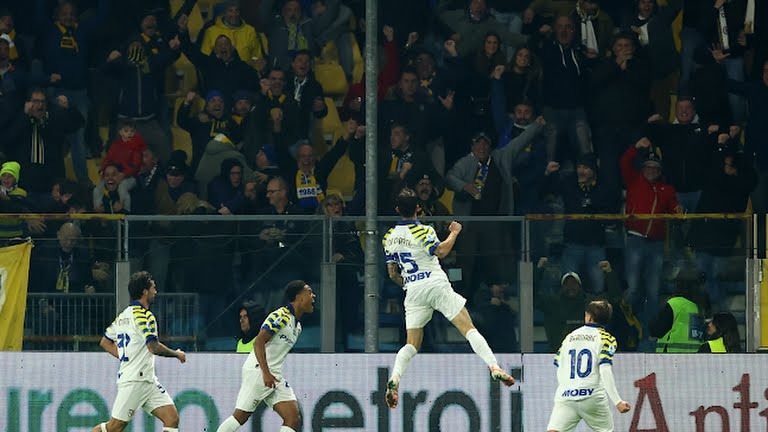 گل دوم پارما به میلان (دل پراتو)