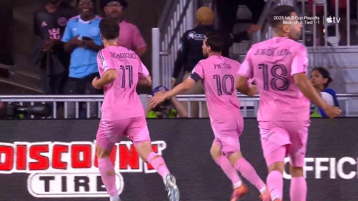 گل اول اینتر میامی به نشویل (لیونل مسی)