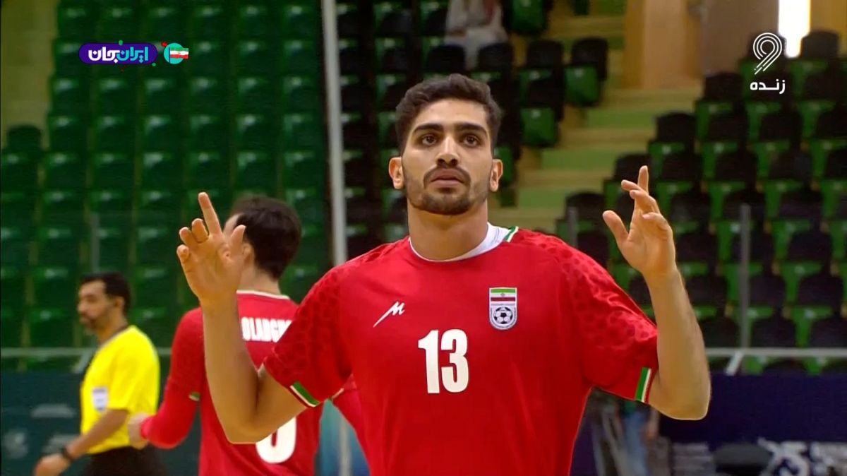 گل اول تیم ملی فوتسال ایران به ازبکستان (مسعود یوسف)