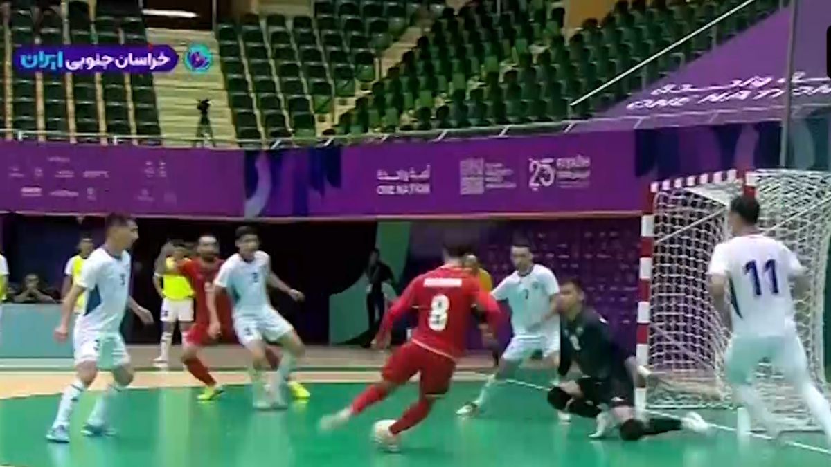 گل سوم تیم ملی فوتسال ایران به ازبکستان (مسلم اولاد قباد)