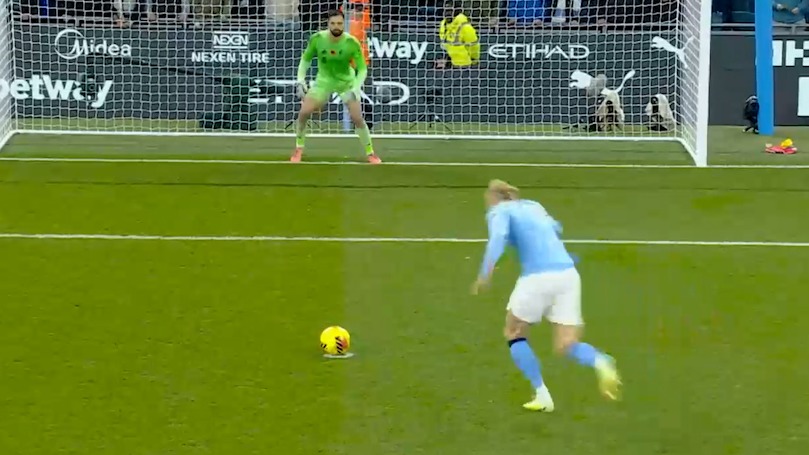 مهار پنالتی ارلینگ هالند توسط مامارداشویلی