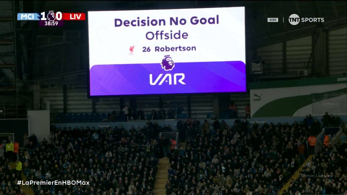 گل مردود لیورپول مقابل منچستر سیتی به دلیل آفساید