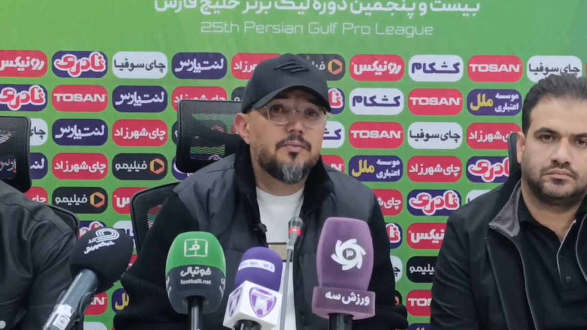 مصاحبه رضا ربیعی سرمربی هوادار بعد از مسابقه برابر سایپا