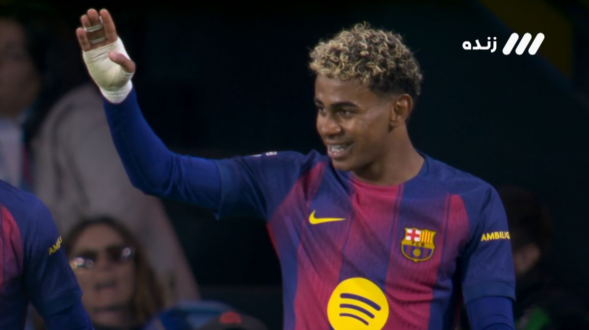 گل سوم بارسلونا به سلتاویگو (یامال)