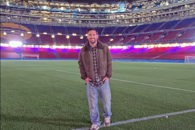 واکنش باشگاه بارسلونا به حضور مسی در نیوکمپ