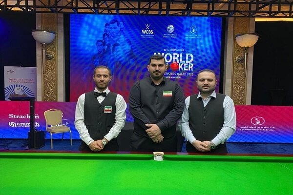 درخشش ملیپوشان ایران در قطر؛ صعود هر سه اسنوکرباز به مرحله حذفی