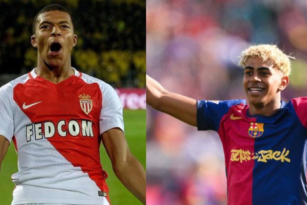 مقایسه عملکرد لامینه یامال و کیلیان امباپه تا قبل از ۱۸ سالگی