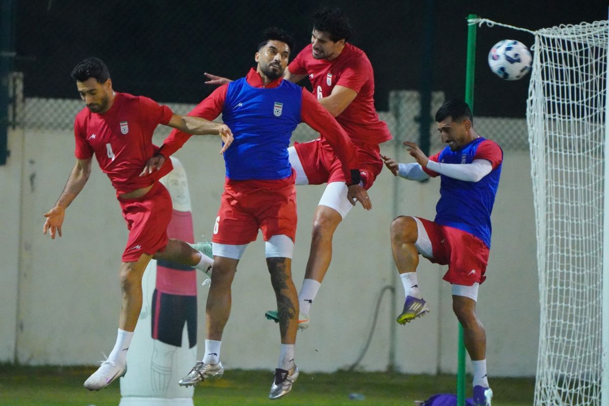 ٩٠ دقیقه تمرین جدی و بانشاط تیم ملی در العین