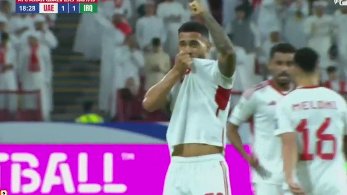 گل اول تیم ملی امارات به عراق (لوان پریرا)