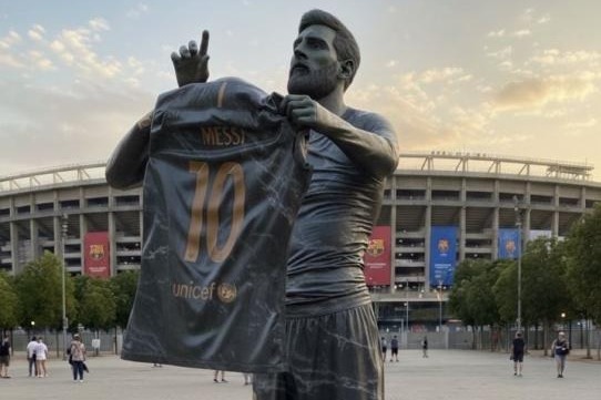 رونمایی از طرح مجسمه مسی برای نیوکمپ (عکس)