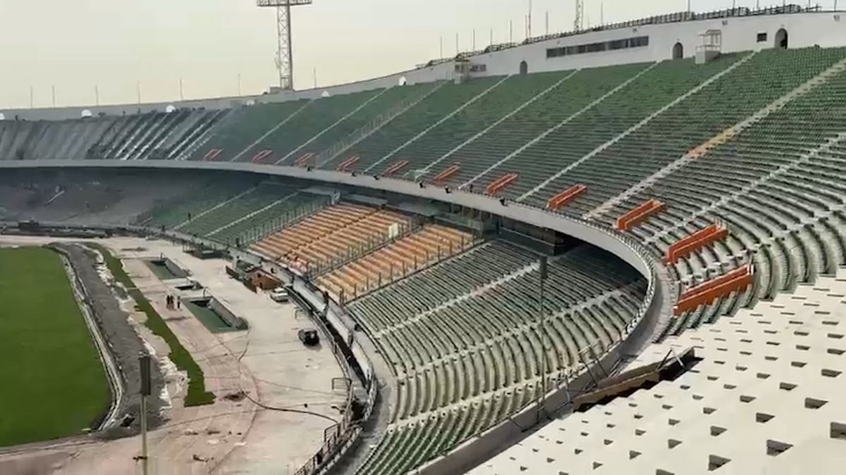 آخرین وضعیت استادیوم درحال بازسازی آزادی
