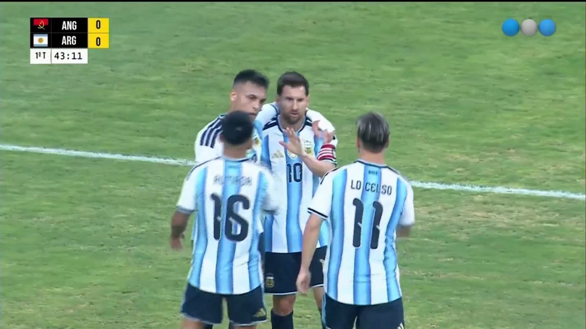 گل اول آرژانتین به آنگولا (مارتینز - پاس گل مسی)