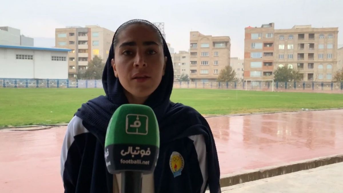 صحبتهای بازیکنان تیم فوتبال بانوان پالایش گاز ایلام بعد از بازی با سنگین ماشین ایستا