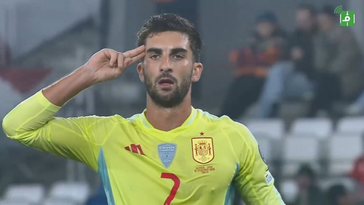 گل سوم اسپانیا به گرجستان (فران تورس)