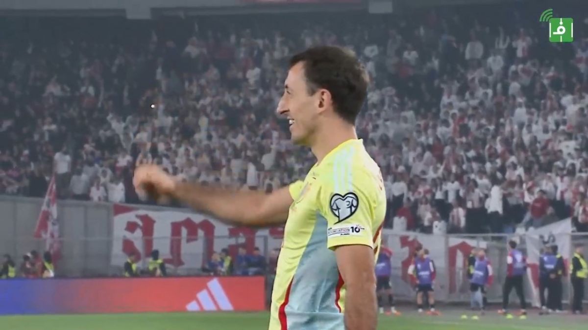 گل چهارم اسپانیا به گرجستان (دبل اویارزابال)