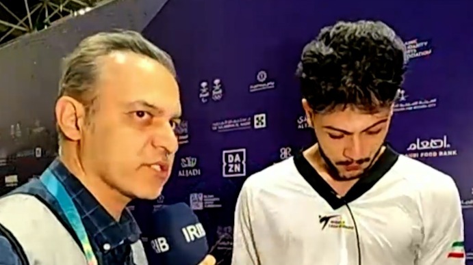 اشکهای علی خوش روش بعد از کسب مدال برنز