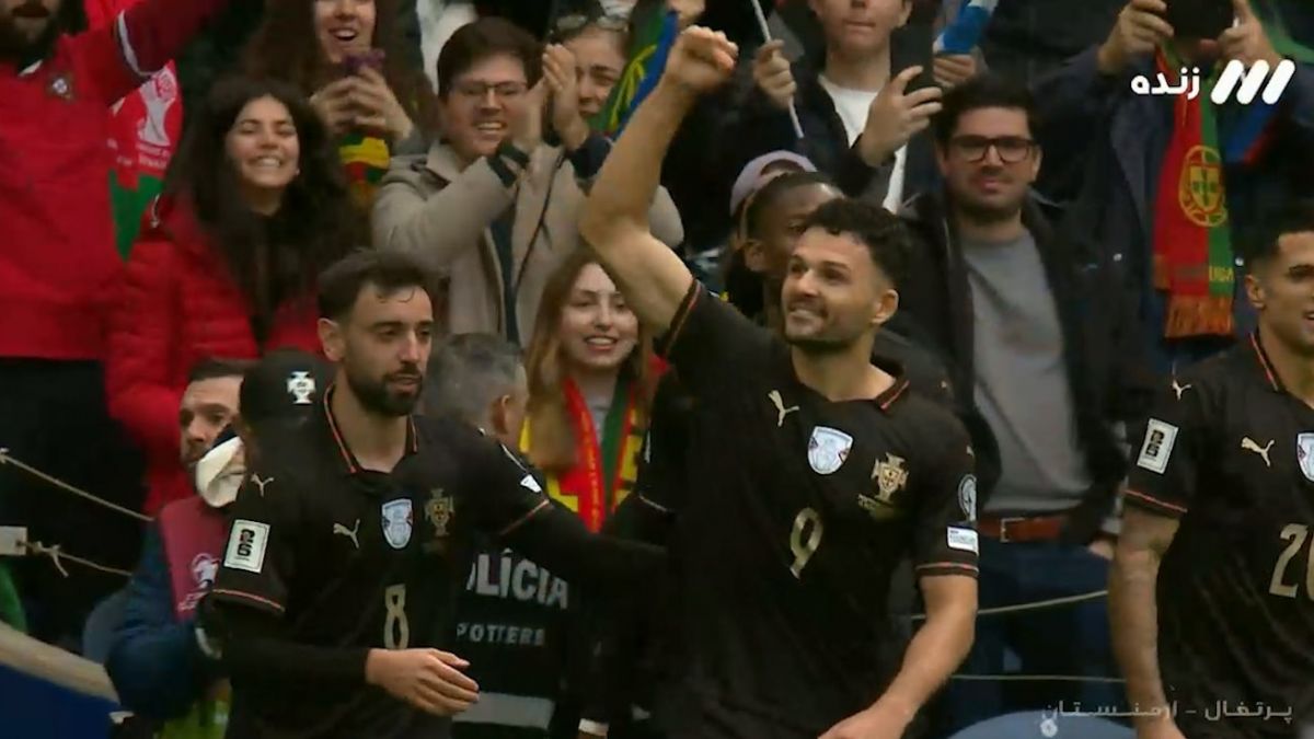 گل دوم پرتغال به ارمنستان (گونچالو راموس)