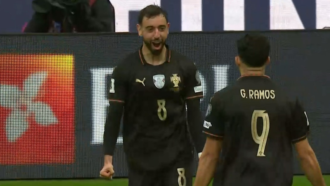 گل ششم پرتغال به ارمنستان (دبل برونو فرناندز)