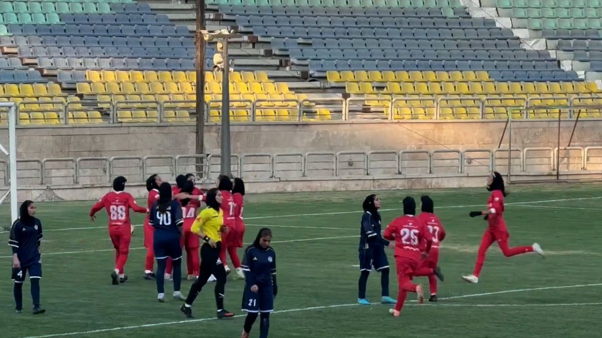 یکی از گلهای بانوان پرسپولیس مقابل یاسام