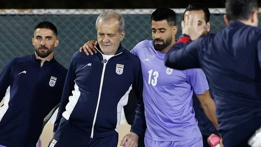 صمیمیت بیش از حد کنعانی زادگان با دکتر پزشکیان در اردوی تیم ملی!