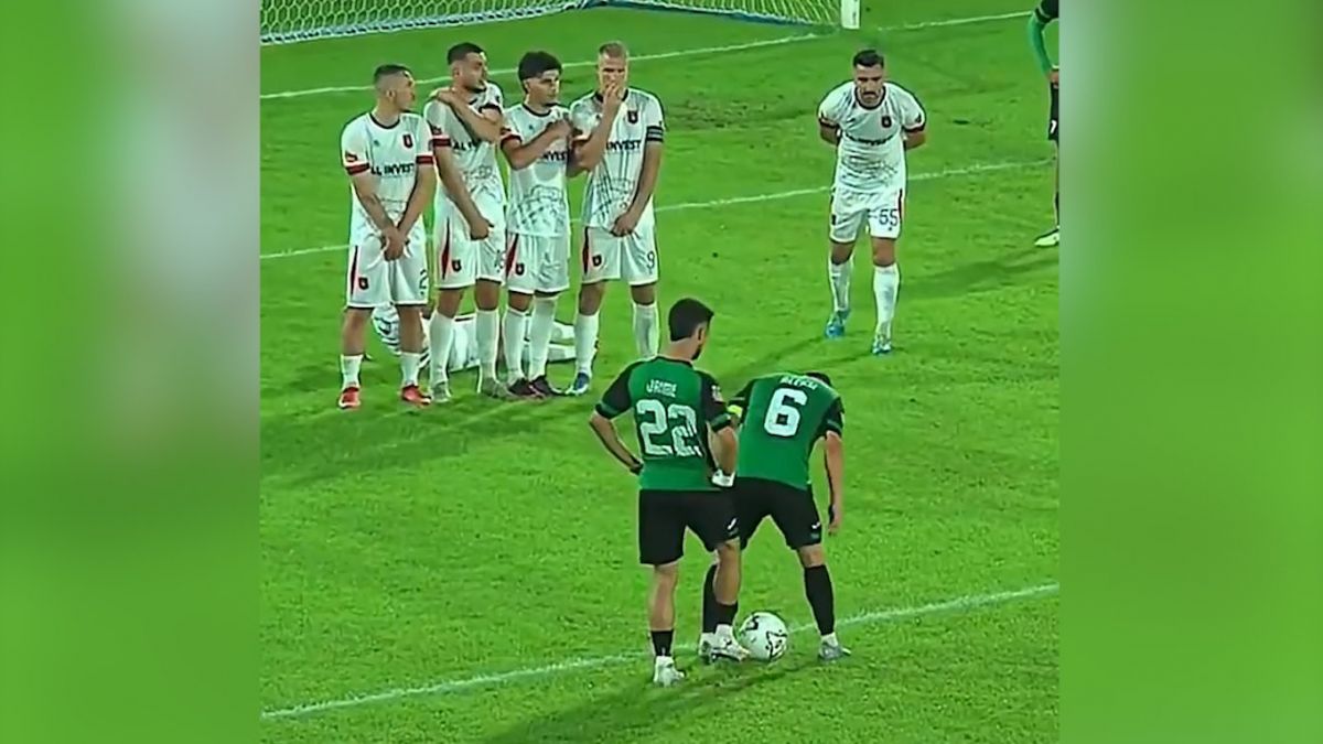 کاشته متفاوت و دیدنی در لیگ آلبانی