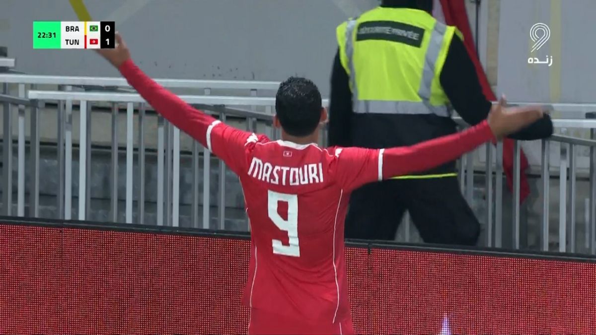 گل اول تونس به برزیل (مستوری)