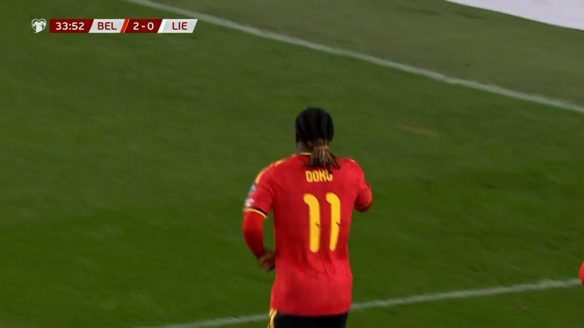 گل دوم بلژیک به لیختن اشتاین (جرمی دوکو)