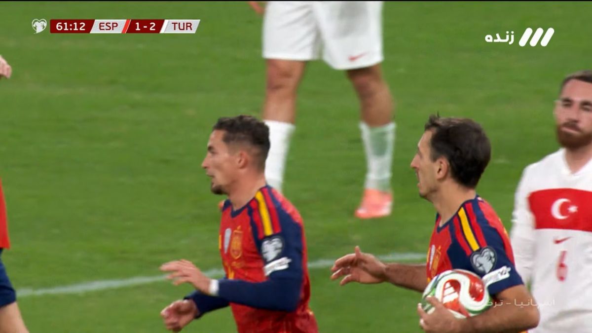 گل دوم اسپانیا به ترکیه (اویارزابال)