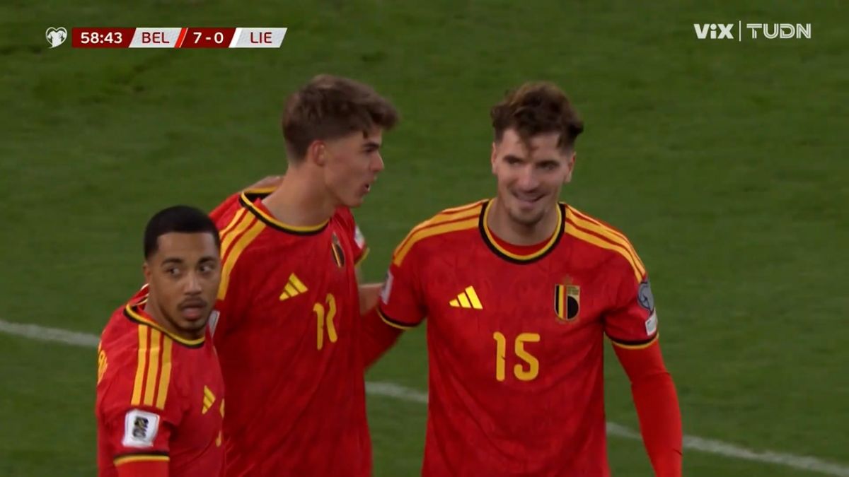 گل هفتم بلژیک به لیختن اشتاین (دبل شارل د کتلار)