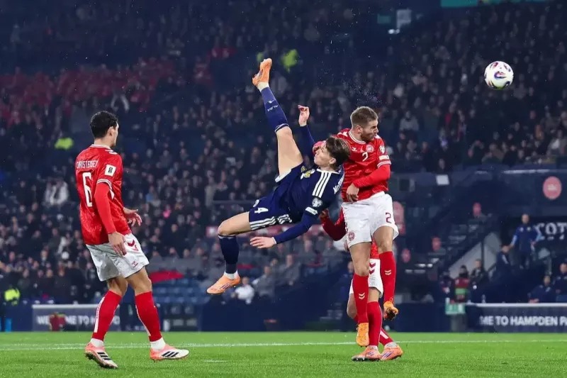 قیچی برگردان مک‌تامینی رکورد رونالدو را شکست (عکس)