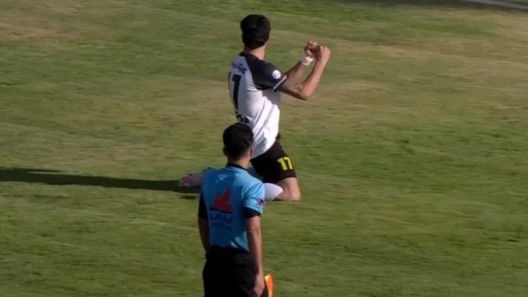 گل اول سپاهان به مس کرمان (محمد عسکری)