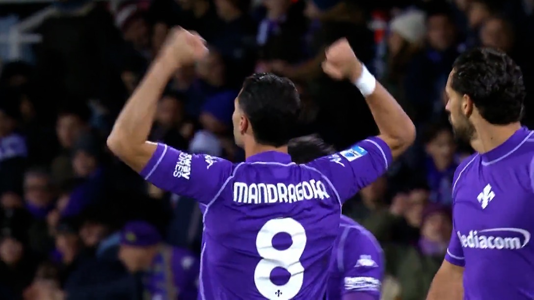 گل اول فیورنتینا به یوونتوس (سوپرگل رولاندو ماندراگورا)